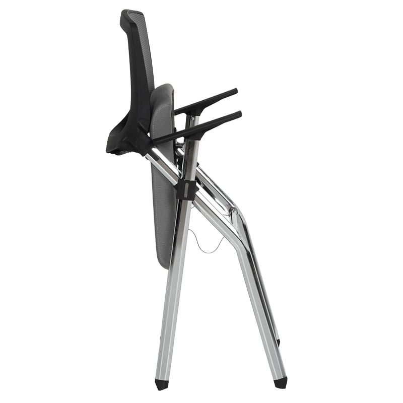 Сгъваем посетителски офис стол Carmen 1704 сив